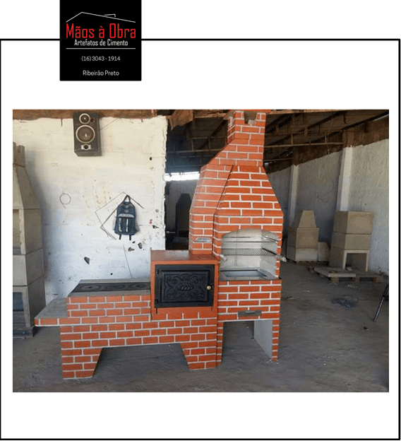 churrasqueira com fogão a lenha em Ribeirão Preto